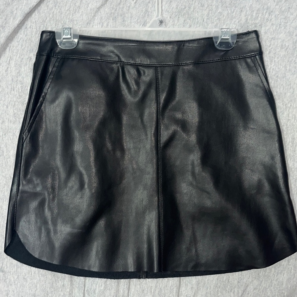 Leather Mini Skirt
